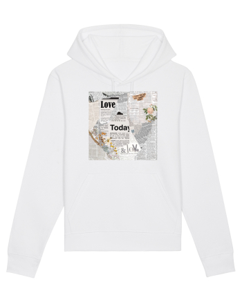 Newspaper pattern White