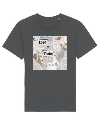 Newspaper pattern Anthracite