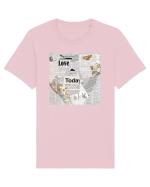 Newspaper pattern Tricou mânecă scurtă Unisex Rocker