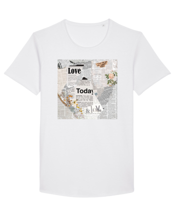 Newspaper pattern White