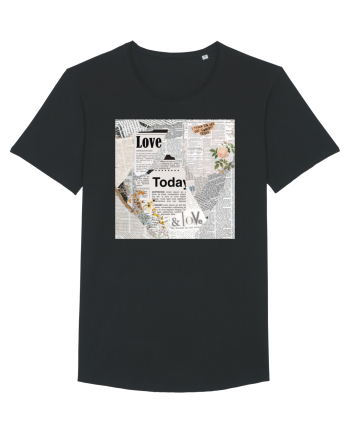 Newspaper pattern Black