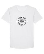 Kiss me with your eyes Tricou mânecă scurtă guler larg Bărbat Skater