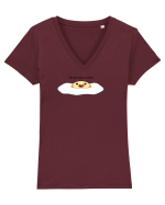 I'm so egg-cited!!!! Tricou mânecă scurtă guler V Damă Evoker