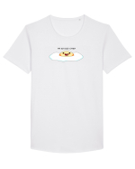 I'm so egg-cited!!!! Tricou mânecă scurtă guler larg Bărbat Skater