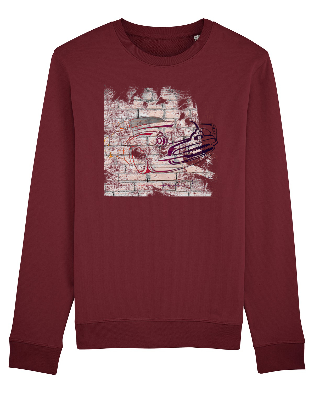 Bluză mânecă lungă Unisex Rise Burgundy