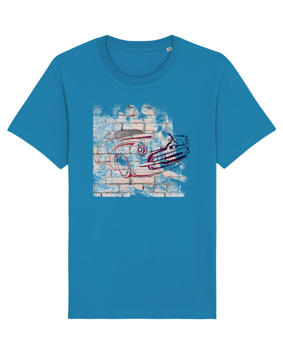 Tricou mânecă scurtă Unisex Rocker Azur