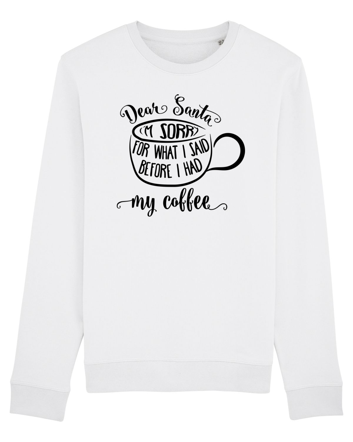 Bluză mânecă lungă Unisex Rise White