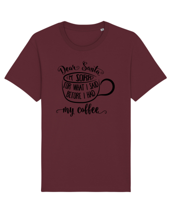 Spun prostii înainte de cafea Burgundy