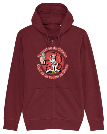 Craciun pe Zoom Burgundy