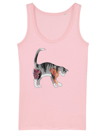 Tattooed Cat 2 Cotton Pink