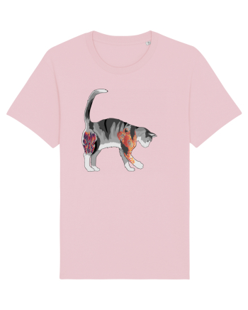 Tattooed Cat 2 Cotton Pink