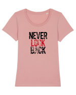 Never look back Tricou mânecă scurtă guler larg fitted Damă Expresser