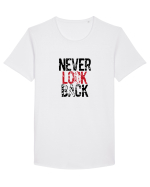 Never look back Tricou mânecă scurtă guler larg Bărbat Skater