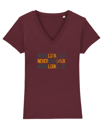 Never look back Burgundy