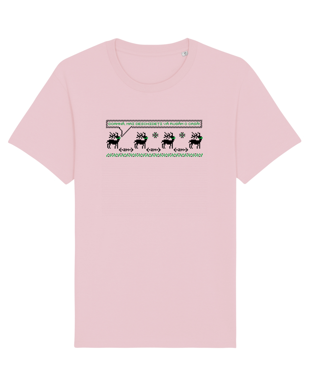 Tricou mânecă scurtă Unisex Rocker Cotton Pink