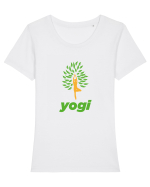 yogi Tricou mânecă scurtă guler larg fitted Damă Expresser