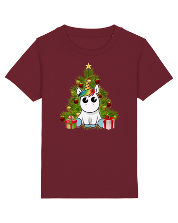 Christmas Unicorn Burgundy