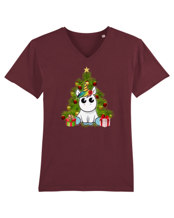 Christmas Unicorn Burgundy