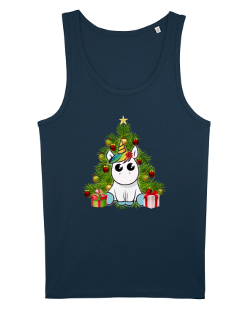 Christmas Unicorn Navy