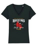 Boxing Club Tricou mânecă scurtă guler V Damă Evoker