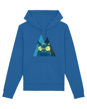 Cool Cat with glasses Royal Blue