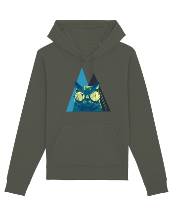 Cool Cat with glasses Khaki