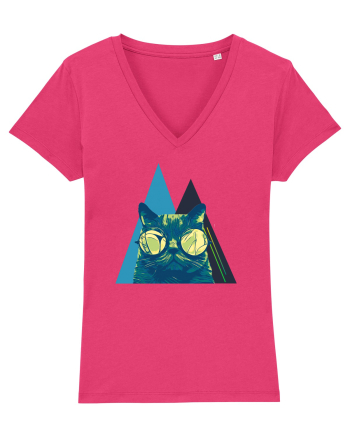 Cool Cat with glasses Raspberry