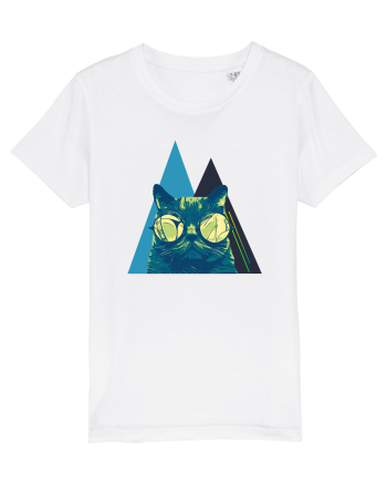 Cool Cat with glasses White
