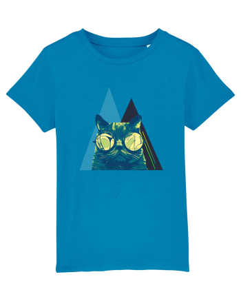 Cool Cat with glasses Azur