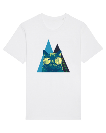 Cool Cat with glasses White
