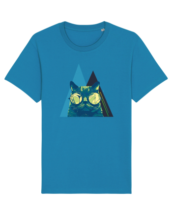 Cool Cat with glasses Azur