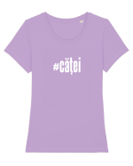 #căței Tricou mânecă scurtă guler larg fitted Damă Expresser