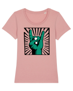 Hulk heavy metal Tricou mânecă scurtă guler larg fitted Damă Expresser