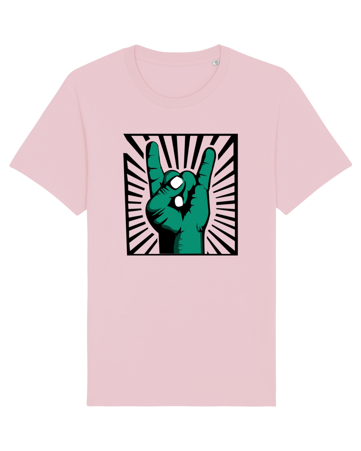Tricou mânecă scurtă Unisex Rocker Cotton Pink