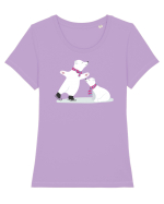 Urși polari Tricou mânecă scurtă guler larg fitted Damă Expresser