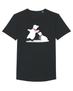 Urși polari Tricou mânecă scurtă guler larg Bărbat Skater