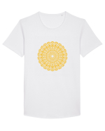 mandala #1 Tricou mânecă scurtă guler larg Bărbat Skater