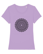 mandala #1 Tricou mânecă scurtă guler larg fitted Damă Expresser