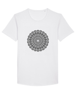 mandala #1 Tricou mânecă scurtă guler larg Bărbat Skater
