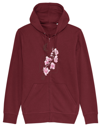 Nymph - Woman Silhouette 1 Burgundy