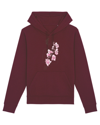 Nymph - Woman Silhouette 1 Burgundy
