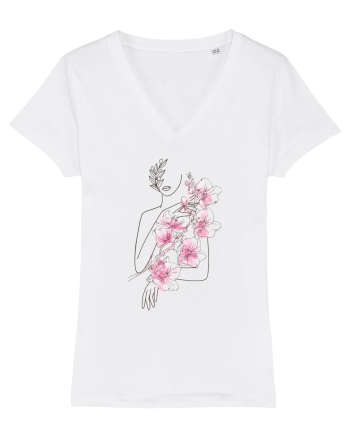 Nymph - Woman Silhouette 1 White