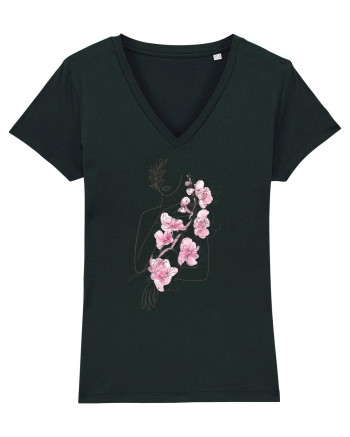 Nymph - Woman Silhouette 1 Black
