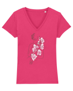 Nymph - Woman Silhouette 1 Tricou mânecă scurtă guler V Damă Evoker