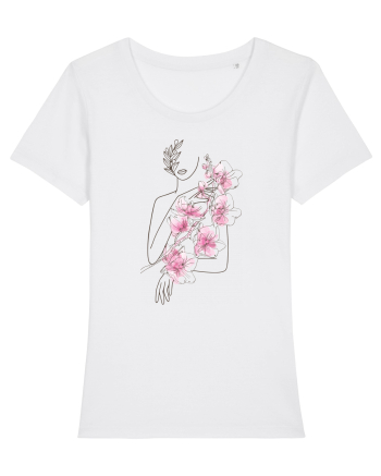 Nymph - Woman Silhouette 1 White