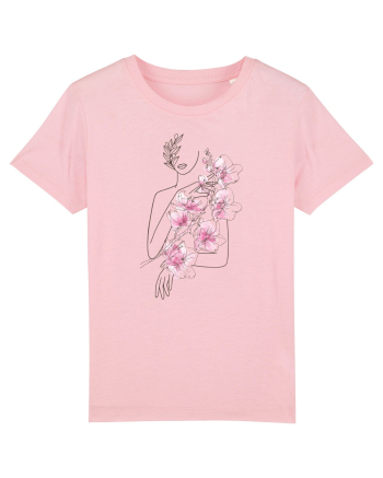 Nymph - Woman Silhouette 1 Cotton Pink
