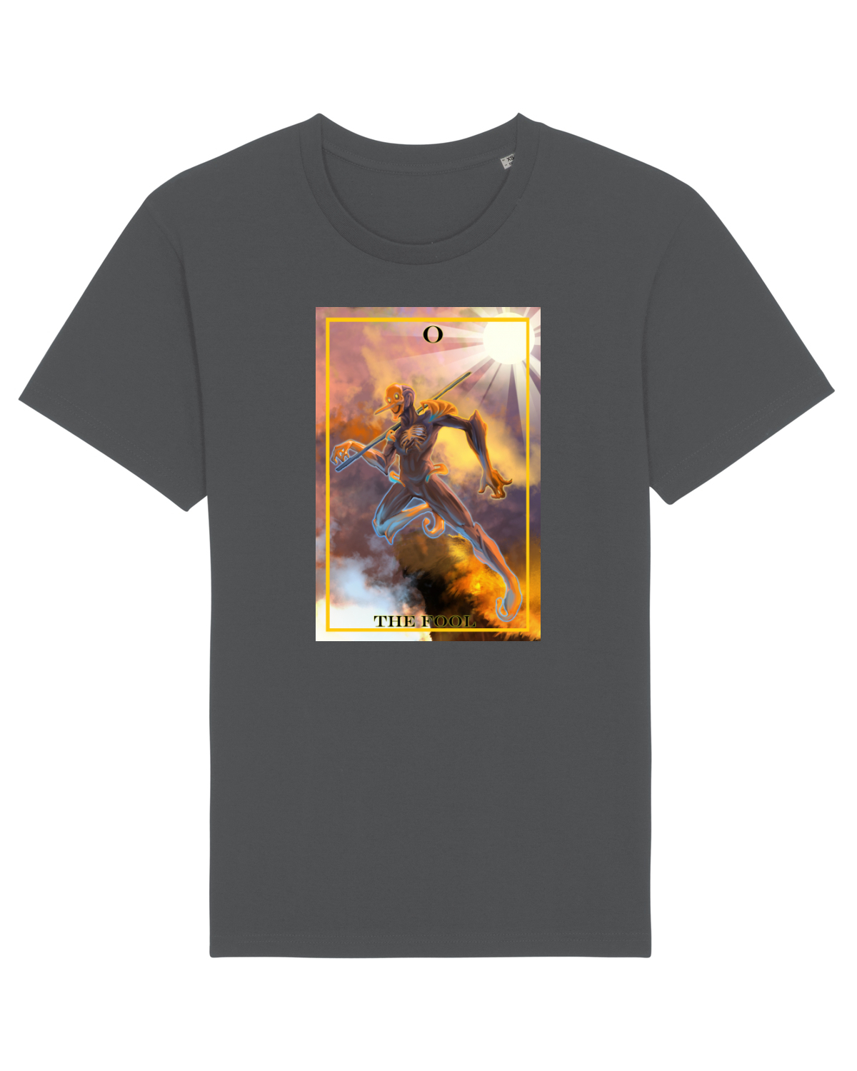 Tricou mânecă scurtă Unisex Rocker Anthracite
