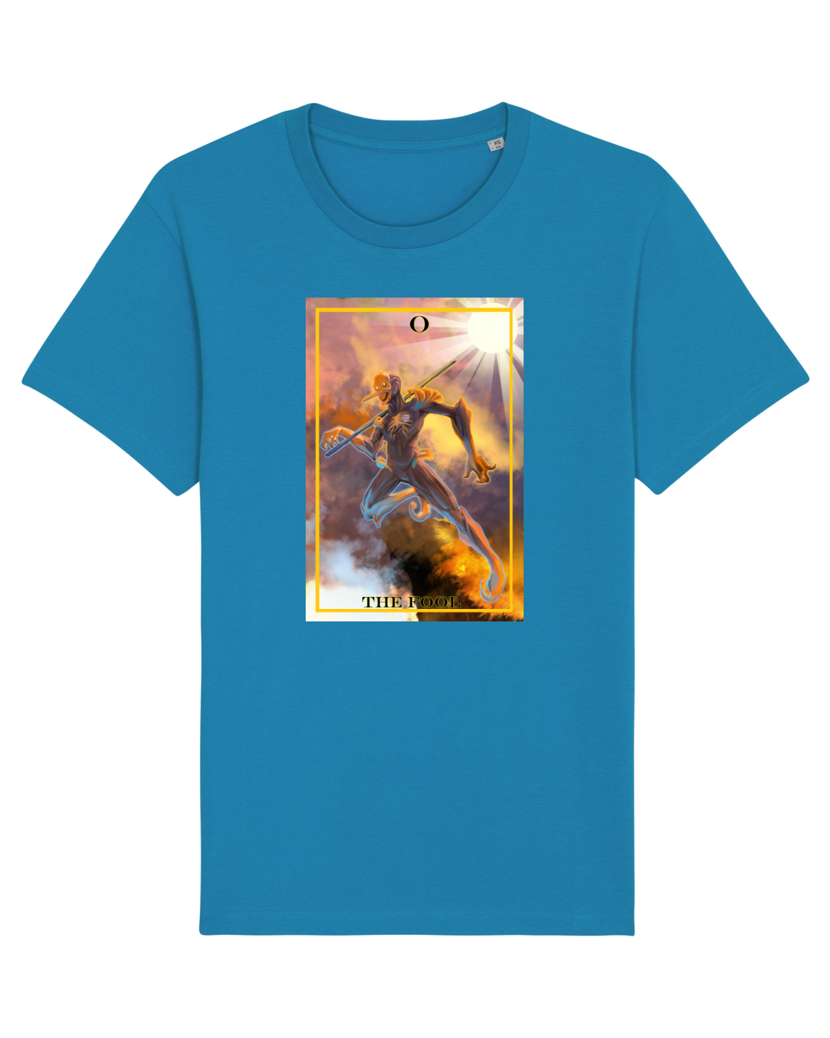 Tricou mânecă scurtă Unisex Rocker Azur