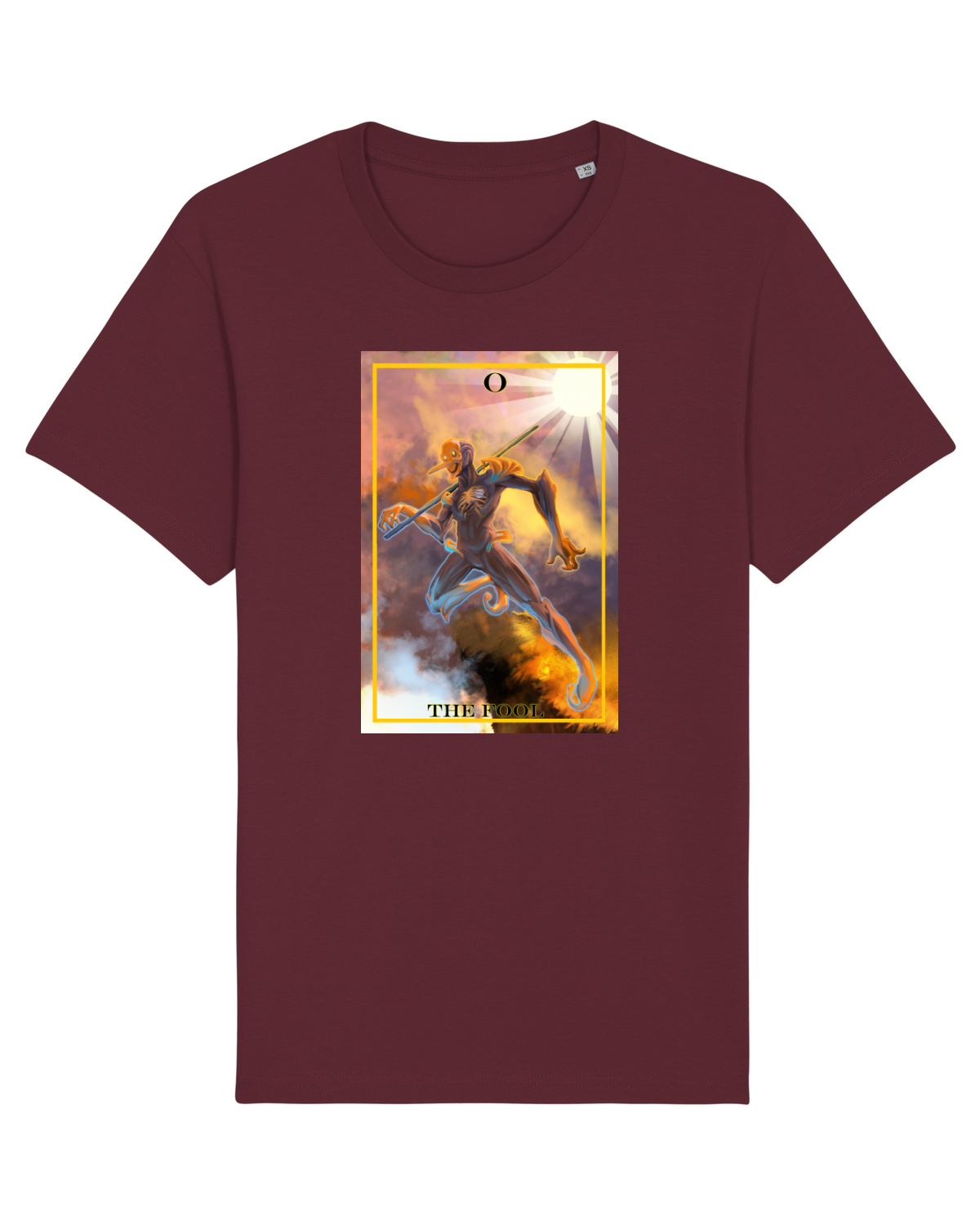 Tricou mânecă scurtă Unisex Rocker Burgundy