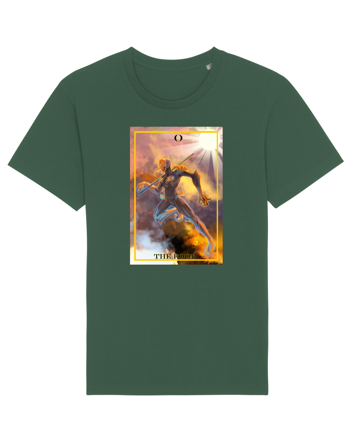 Tricou mânecă scurtă Unisex Rocker Bottle Green